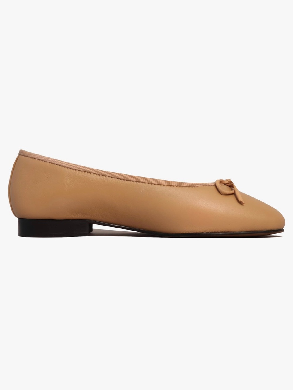 Nostalgia Beige Bow Ballet Flats